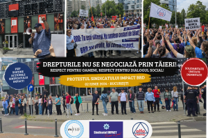 Read more about the article Protest istoric la sediul BRD: Angajații apără ani de negocieri în fața unei bănci cu profituri record