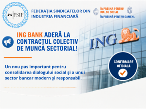 Read more about the article ING Bank aderă la Contractul Colectiv de Muncă Sectorial din Activități Bancare – un nou pas pentru consolidarea dialogului social